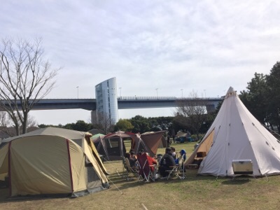 若洲で宴会