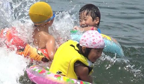 海水浴とオープンタープ～石川県での海遊び～（７月２４日）