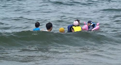 海水浴とオープンタープ～石川県での海遊び～（７月２４日）