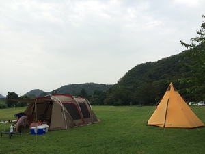 ラディ君のキャンプデビュー桃キャンプ♪（８月２１日～）