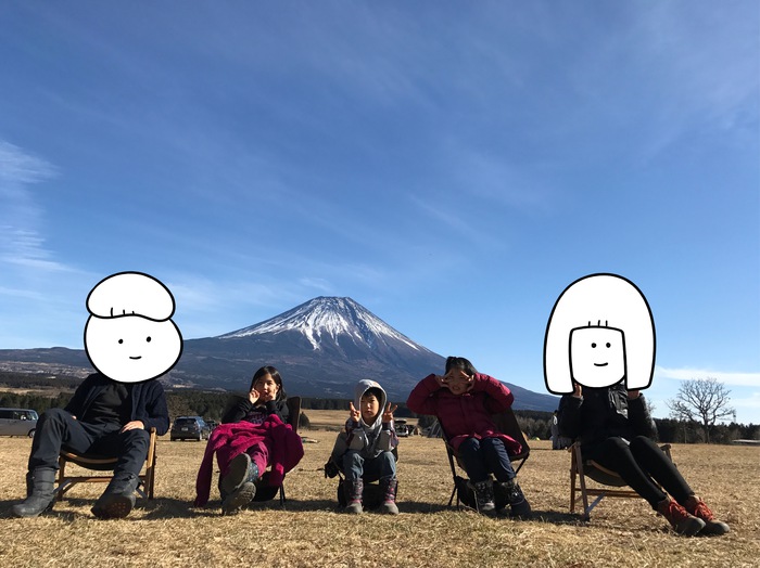 冬キャンプ　ふもとっぱら　富士山　ランドロック