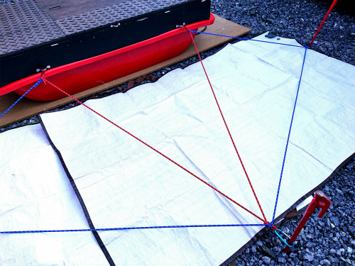 強風設営に備えてテント設営ガイドを作成