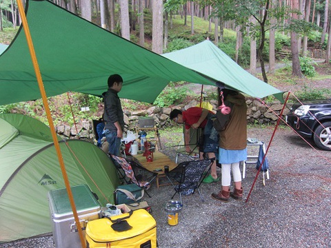 スペイン料理堪能キャンプin芦川キャンプ場（2014/6/27～29）