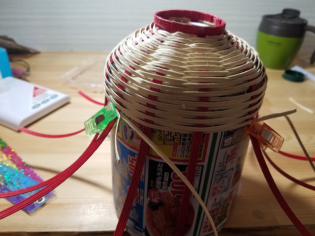 OD缶カバー作り[クラフトバンド]