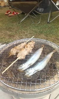 久しぶりの七輪