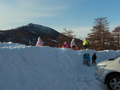 長男初スキーにチャレンジ in アサマ2000パークスキー場(2/17)
