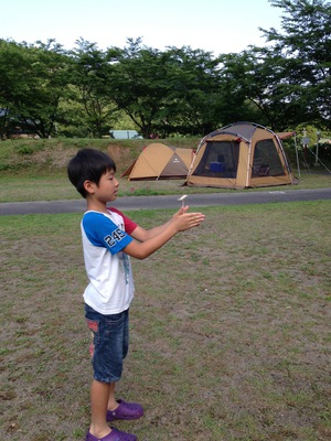 父子でin湯の原温泉オート再び♪