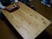 自作テーブル　完成