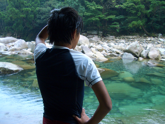 日帰り？！　魚飛　川遊び