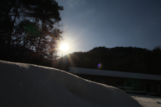 開幕　お山　初雪中