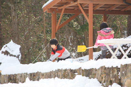 開幕　お山　初雪中