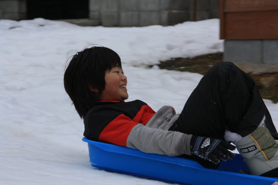 開幕　お山　初雪中