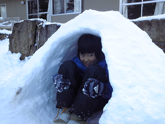 開幕　お山　初雪中