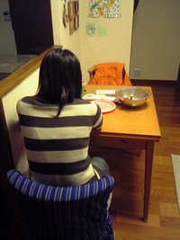 中２の娘が手作りバレンタインチョコ作り！！ 2008/02/10 22:08:21