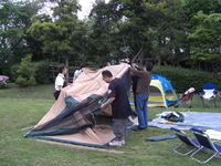 キャンプデビュー戦　「有野実苑」（千葉県） 2008/07/03 15:46:00
