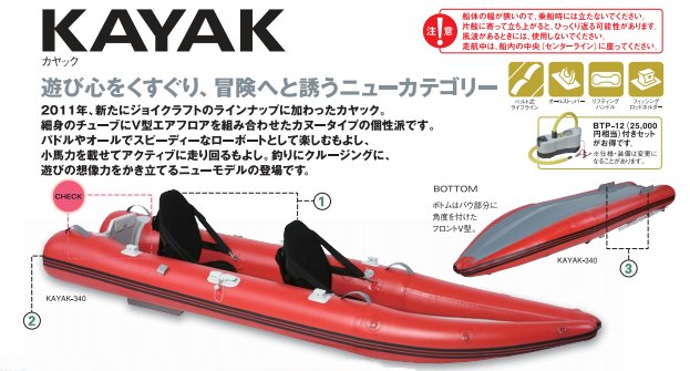 しぐ日記 インフレータブルカヤック 2馬力 Kayak 340