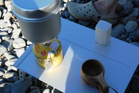テカポの湖畔でコーヒーを（パクリでする＾＾；）