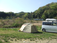 田代運動公園でソロキャン
