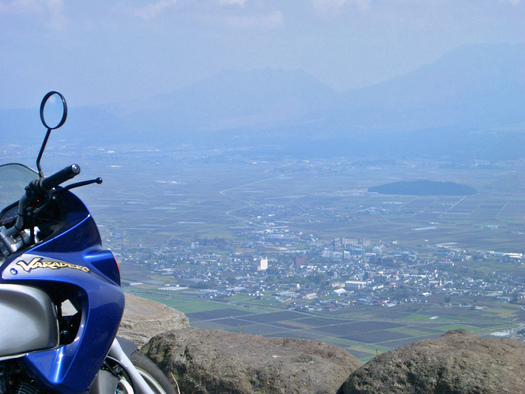 阿蘇山から見下ろす。