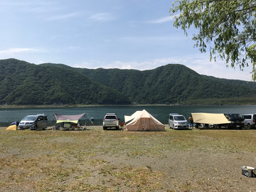 西湖自由キャンプ場①