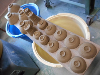 登り窯の作陶！