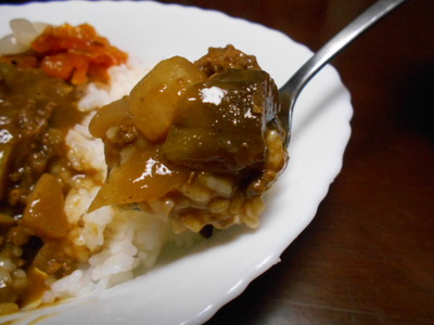 おうちの、挽肉ナス大根カレー！
