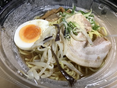 セブンイレブン・炊出し鶏ガラスープの冷し醤油ラーメン