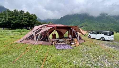 大雨 &雷のふもとっぱらキャンプ