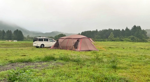 大雨 &雷のふもとっぱらキャンプ