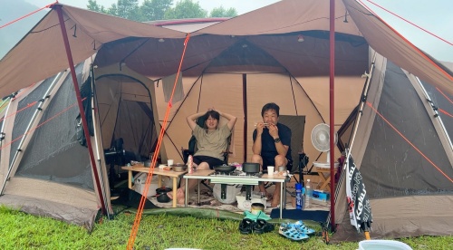 大雨 &雷のふもとっぱらキャンプ