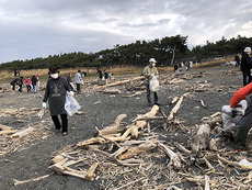 海岸清掃 → 薪つくり！ 2021/11/21 15:53:53