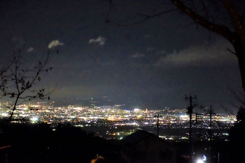 夜景がキレイで感動しました！【黒坂オートキャンプ場】