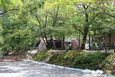 篠沢大滝キャンプ場です。