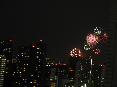 川向こうの花火大会