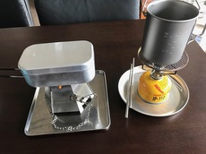 ベランダでキャンプ飯⑭ 2018/07/27 13:41:56