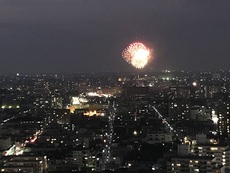 目の前の花火大会 2018/08/05 19:37:59