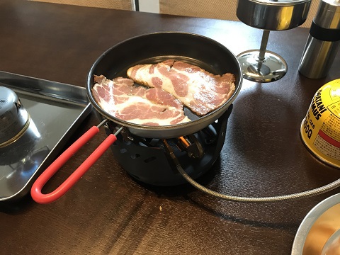 ベランダでキャンプ飯⑦