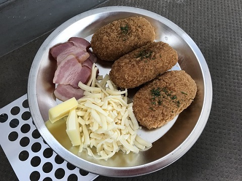 ベランンダでキャンプ飯⑩