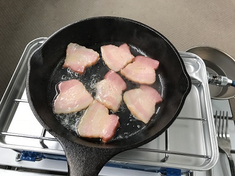 ベランンダでキャンプ飯⑩