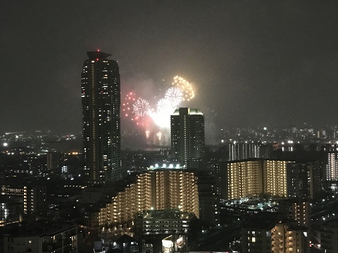 季節外れの花火