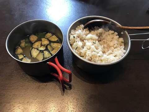 ベランダでキャンプ飯⑪