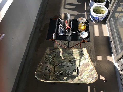 ベランダでキャンプ飯⑫