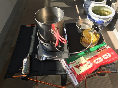 ベランダでキャンプ飯⑫