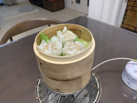 キャンプで飲茶？