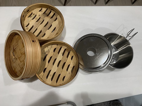 キャンプで飲茶？