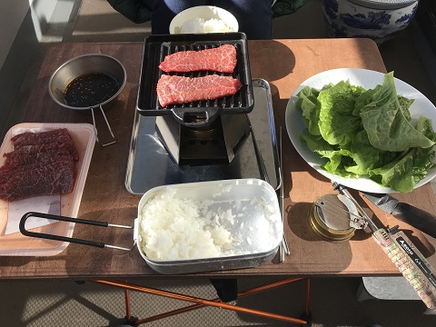 ベランダでキャンプ飯⑰