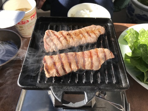 ベランダでキャンプ飯⑰