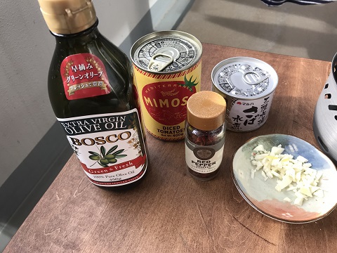 ベランダでキャンプ飯③