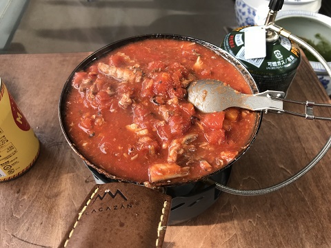ベランダでキャンプ飯③