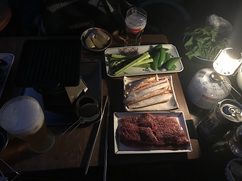 ベランダでキャンプ飯④